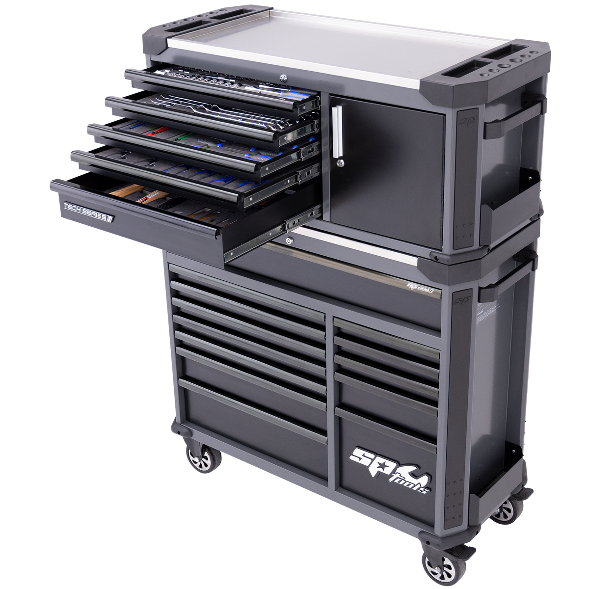 Toolkit 351Pc Metric/Sae - Tech Series 18 Drawer Diamond Black Foamed