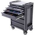 Toolkit 230Pc Metric - Tech Series Roller Cabinet Starter Technician 7 Drawer Diamond Black Foamed