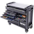Toolkit 403Pc Metric - Tech Series Roller Cabinet Trade Technician 13 Drawer Diamond Black Foamed