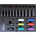 Eva Toolkit 31Pc Metric - 1/2" Impact Sockets Tech Series