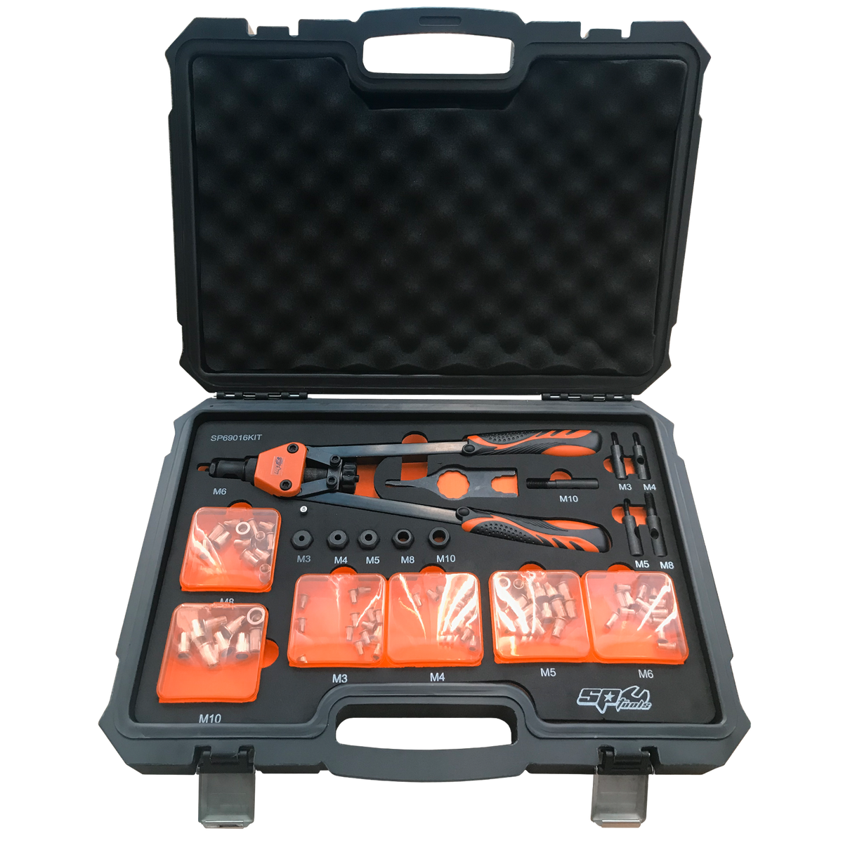Fastening Tools - Riveter Nut 74Pc Set - Lever Type