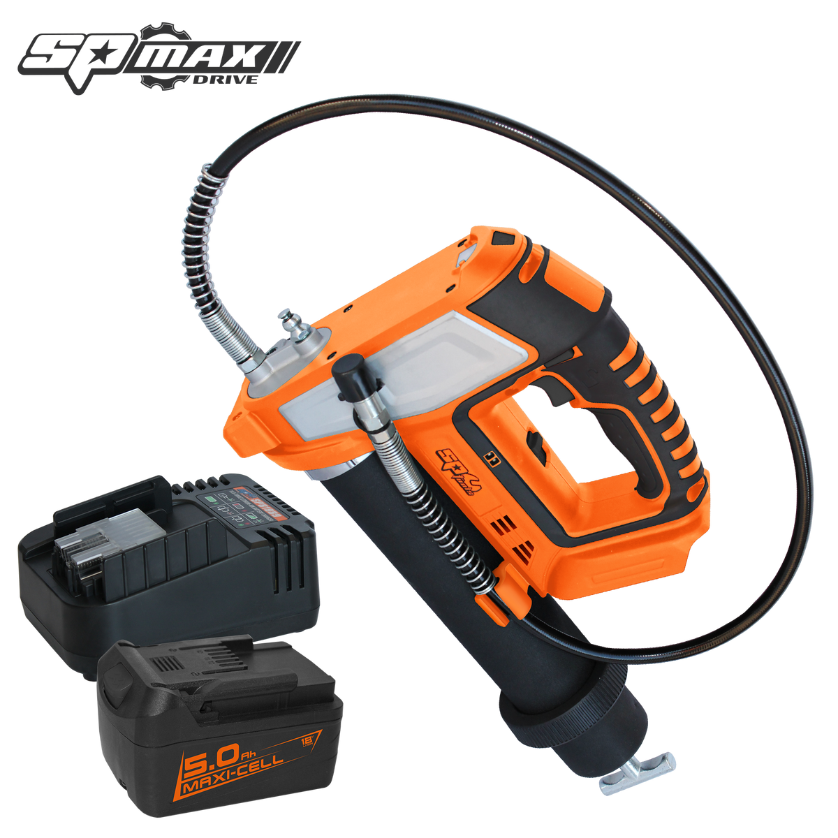 Cordless - 18V Industrial Grease Gun - Max Drive