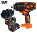 Cordless - 18V 1/2"Dr Brushless Impact Wrench Kit - 6.0Ah X2 - Sx Drive