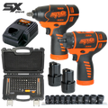 Cordless - 12V 3/8"Dr/Screwdriver Combo - 2.5Ah X2 Batteries & Charger  - Sx Drive