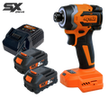 Cordless - 18V 1/4"Dr Impact Driver - 5.0Ah X2 Batteries & Charger - Sx Drive