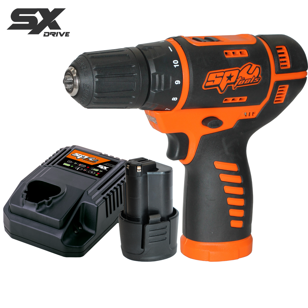 Cordless - 12V 10Mm 2 Speed Drill Driver - 2.5Ah - Sx Drive