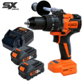 Cordless - 18V Hammer Drill/Driver Brushless - 5.0Ah X2 Batteries & Charger - Sx Drive