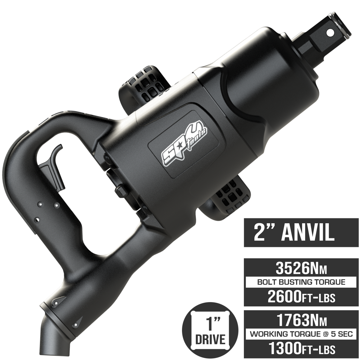 Air Tool - Impact Wrench Composite 1"Dr 2"Anvil
