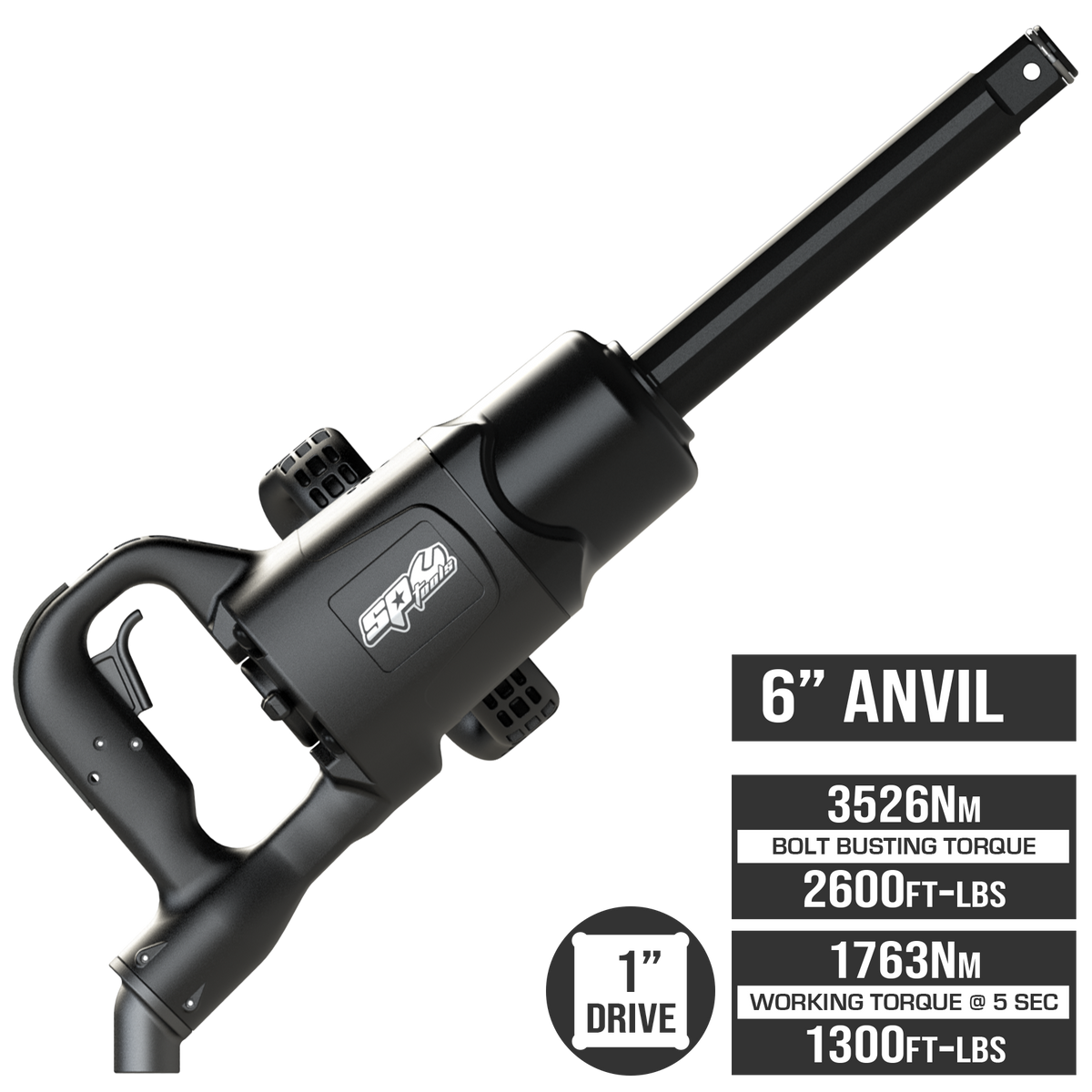 Air Tool - Impact Wrench Composite 1"Dr 6"Anvil