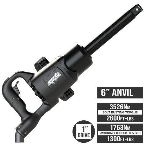 Air Tool - Impact Wrench Composite 1"Dr 6"Anvil