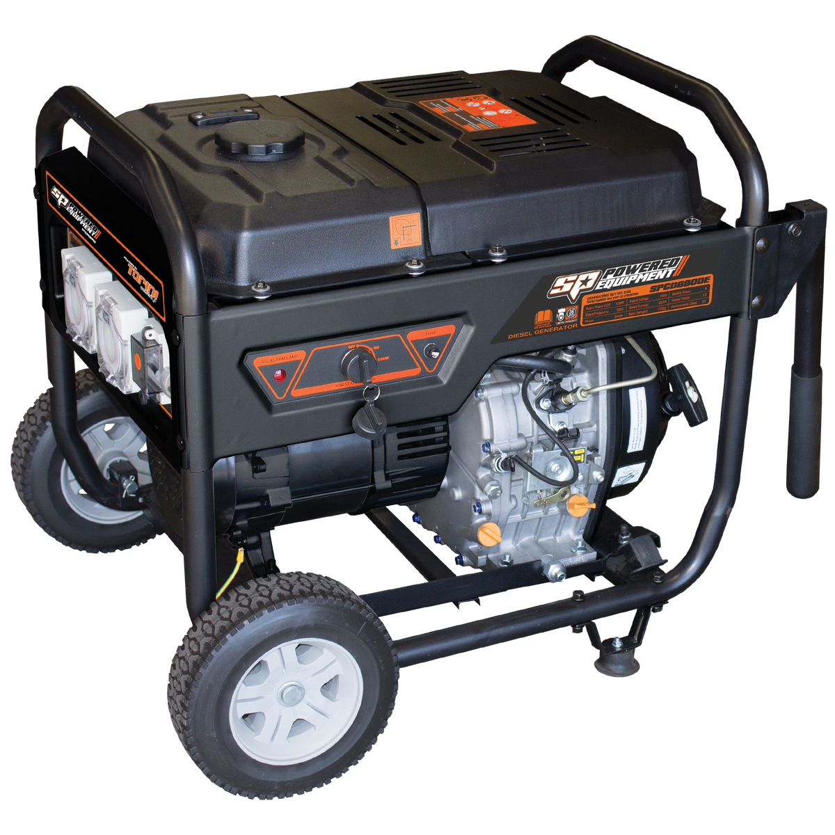 GENERATOR - 6.8KVA CONSTRUCTION SERIES DIESEL - SP Tools SPGD6800E