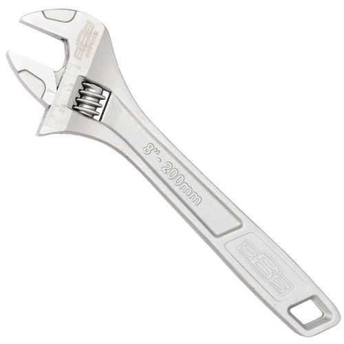 ADJUSTABLE WRENCH 200MM CHROME - SP Tools T818020
