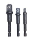 SOCKET IMPACT - EXTENSION ADAPTER SET 1/4", 3/8"& 1/2"DR