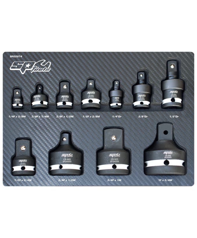 SOCKET IMPACT ACCESSORIES - ADAPTER & UNIVERSAL JOINT 11PC SET