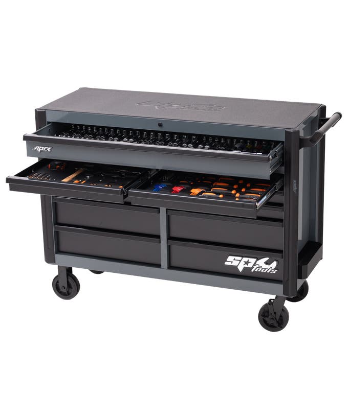 TOOLKIT 541PC METRIC/SAE - APEX SERIES ROLLER CABINET 11 DRAWER GREY FOAMED